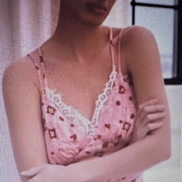 Gullhatun Aydin by Anthropologie Sweetheart Baby Doll Mini Dress Chemise Lace S - Picture 2 of 9